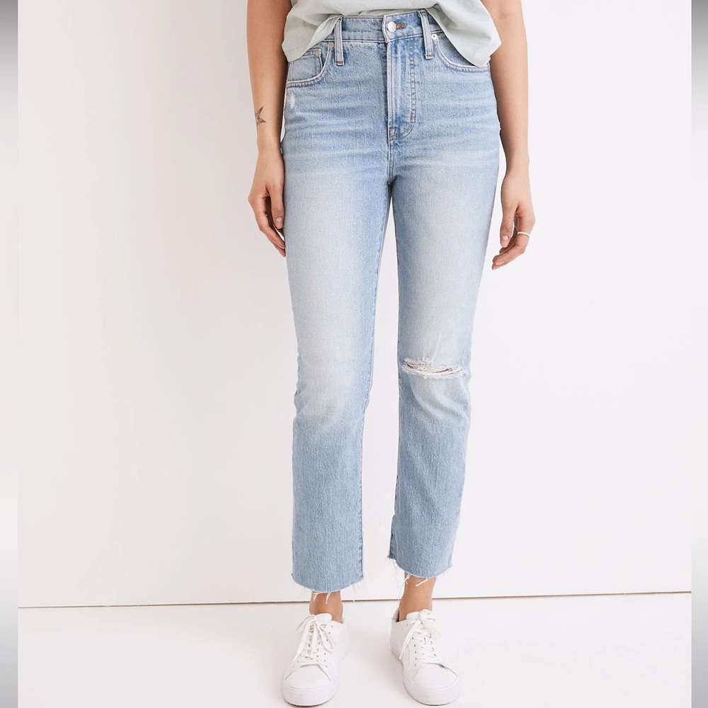 Madewell The Tall Perfect Vintage Jean in Coney Wash: Destroyed Edition